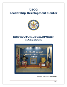Instructor Development Handbook