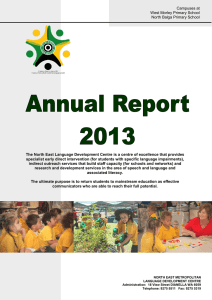2013 School Annual Report - The Department of Education