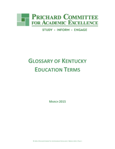 glossary of kentucky education terms