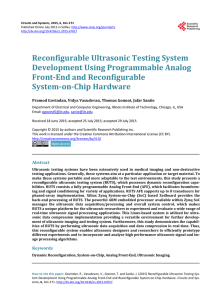 Reconfigurable Ultrasonic Testing System Development Using