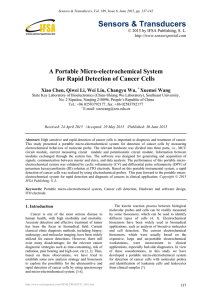 A Portable Micro-electrochemical System for