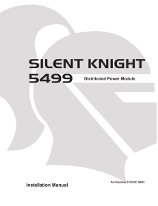 5499 Power Module Installation Manual