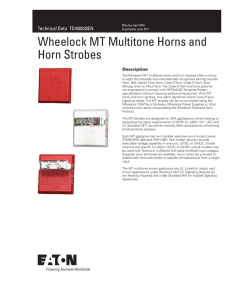 Wheelock MT Multitone Horns and Horn Strobes