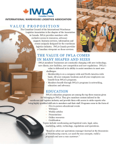 VALUE PROPOSITION THE VALUE OF IWLA COMES IN MANY
