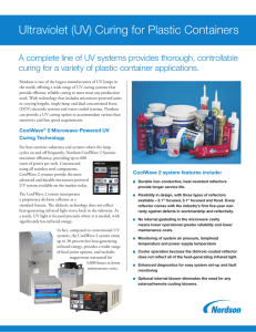 Ultraviolet (UV) Curing for Plastic Containers