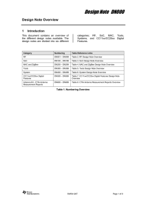 DN000 - Design Note Overview (Rev. T)