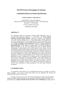 SSCOP Protocol Throughput Evaluation – Simulation Based on