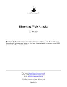 Dissecting Web Attacks