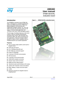 STM8/128-EVAL evaluation board