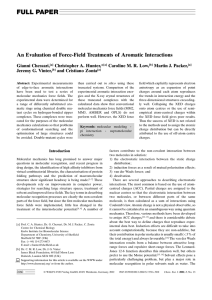 An Evaluation of Force-Field Treatments of Aromatic