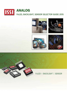 FxLED, Backlight, and Sensor Product Selector Guide