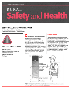 ELECTRICAL SAFETY ON THE FARM