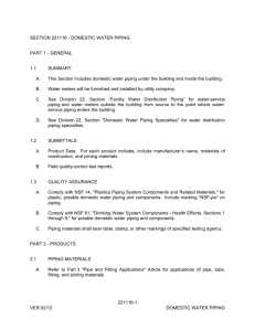 section 221116 - domestic water piping