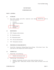SECTION 02630 - STORM DRAINAGE