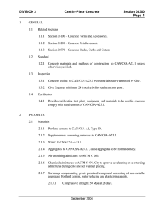 DIVISION 3 Cast-in-Place Concrete Section 03300 Page 1