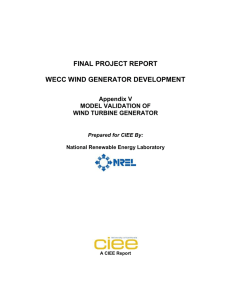 final project report wecc wind generator development