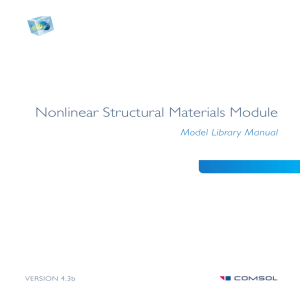 Nonlinear Structural Materials Module Model Library Manual