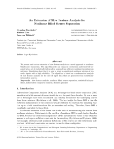 An Extension of Slow Feature Analysis for Nonlinear Blind Source