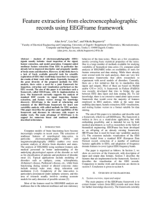 Feature extraction from electroencephalographic records using