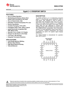 2.5Gbps 2x2 Crosspoint Switch