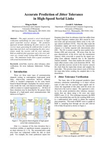 Accurate Prediction of Jitter Tolerance in High-Speed