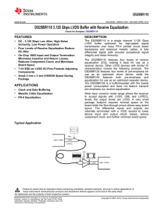 DS25BR110 - Texas Instruments