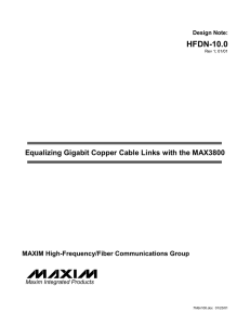 Input / Output Network of MAX3752 EV