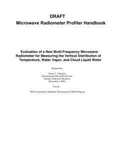 DRAFT Microwave Radiometer Profiler Handbook