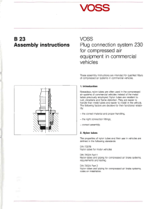 B 23 Assembly instructions VOSS Plug connection system 230 for