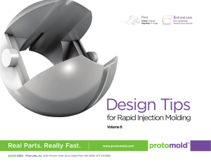 Design Tips - Injection Molding