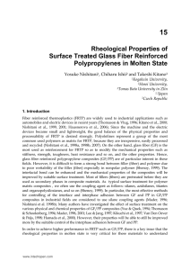 Rheological Properties of Surface Treated Glass Fiber