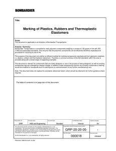 Marking of Plastics, Rubbers and Thermoplastic