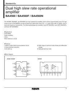 Dual high slew rate operational amplifier