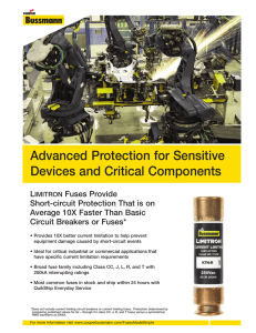 Fuses Made Simple - Critical Component Advanced Protection