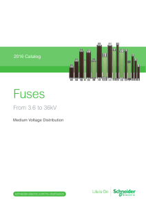 Medium Voltage Fuses from 3.6 to 36 kV