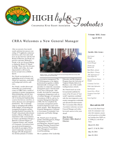 CRRA Welcomes a New General Manager