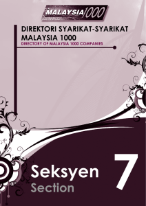 Directory of Malaysia 1000 Companies