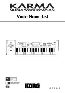 KARMA Voice Name List