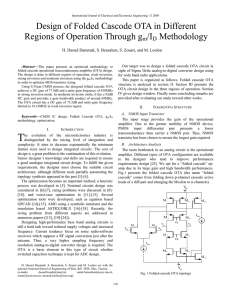 Design of Folded Cascode OTA in Different Regions of Operation