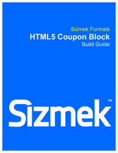 HTML5 Coupon Block