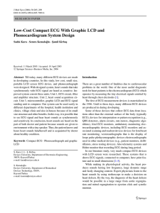 Low-Cost Compact ECG With Graphic LCD and Phonocardiogram