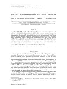 Feasibility of displacement monitoring using lowcost GPS receivers