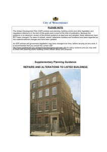 Repairs and Alterations to Listed Building