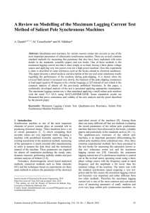 A Review on Modelling of the Maximum Lagging Current Test