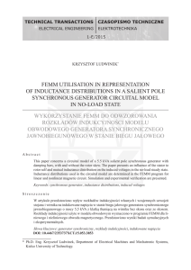 feMM Utilisation in rePresentation of indUctance distribUtions in a