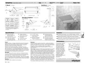 Appendix D (Specification Sheets)