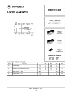 8-INPUT NAND GATE SN54/74LS30