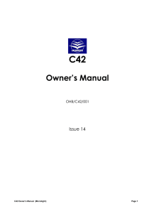 Ikarus C42 Pilot Operating Handbook
