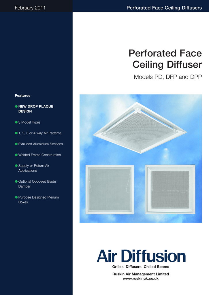 Perforated Face Ceiling Dif