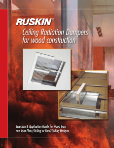 Ceiling Radiation Dampers for wood construction